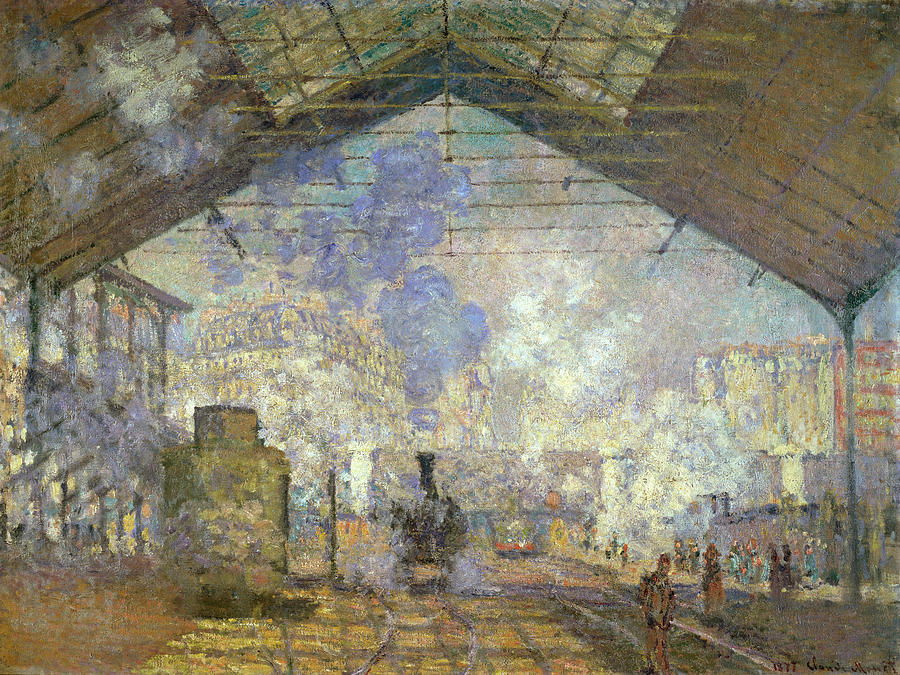 St. Lazare Station By Claude Painting by Artist Claude