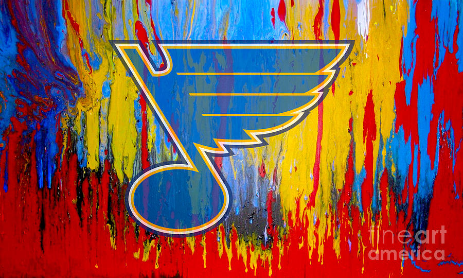 St Louis Blues Digital Art by Steven Parker - Pixels