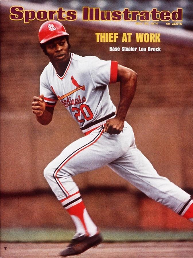 St. Louis Cardinals Lou Brock Sports Illustrated Cover Photograph by Sports Illustrated