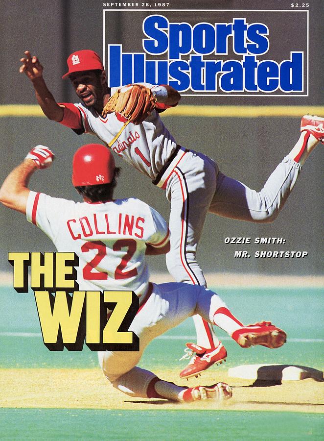 St Louis Cardinals Ozzie Smith... Sports Illustrated Cover Photograph by Sports Illustrated