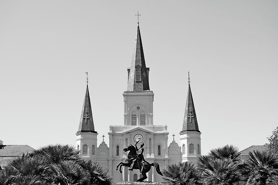 St. Louis Cathedral from Jackson Square 3 Photograph by Robert Meyers-Lussier