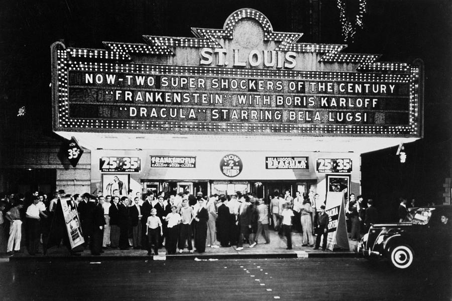 St Louis Cinemaplex, Circa 1930 Photograph by Archive Holdings Inc. St Louis Cinemaplex, Circa 1930 Photograph by Archive Holdings Inc.