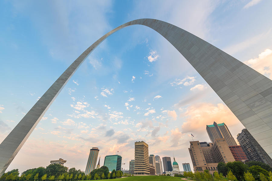 St. Louis Photograph - St. Louis, Missouri, Usa City Skyline by Sean Pavone