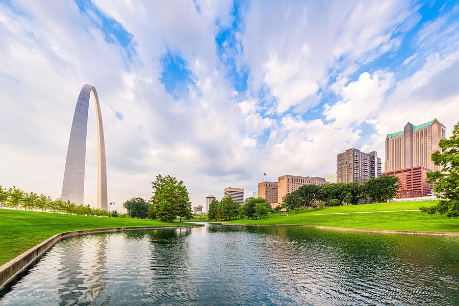 St. Louis Photograph - St. Louis, Missouri, Usa Park View by Sean Pavone