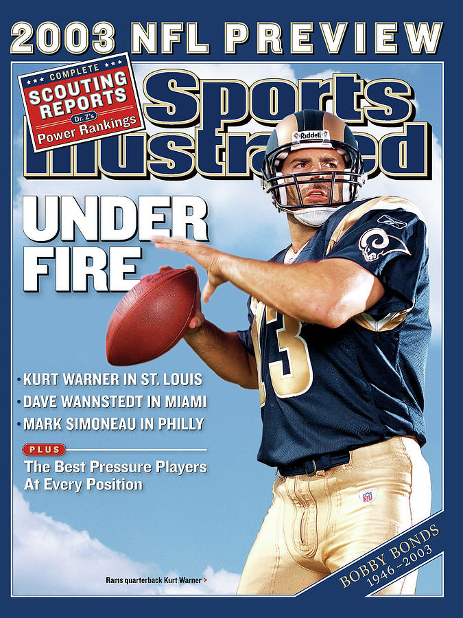 St. Louis Rams Qb Kurt Warner, 2003 Nfl Football Preview Sports Illustrated Cover Photograph by Sports Illustrated