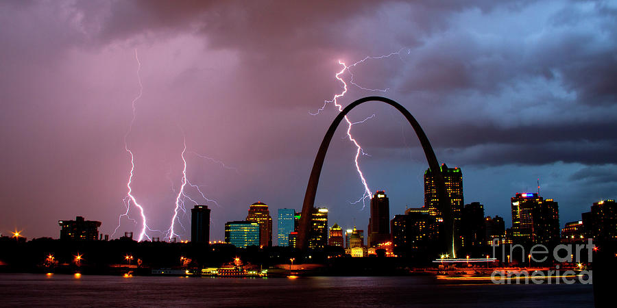 St Louis Thunderstorm Photograph by Garry McMichael