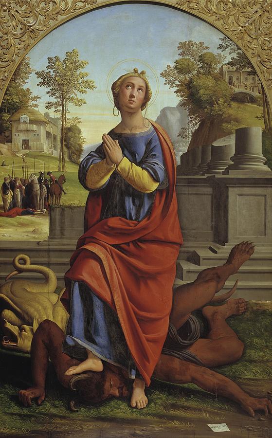 St Margaret Painting by Ortolano St Margaret Painting by Ortolano