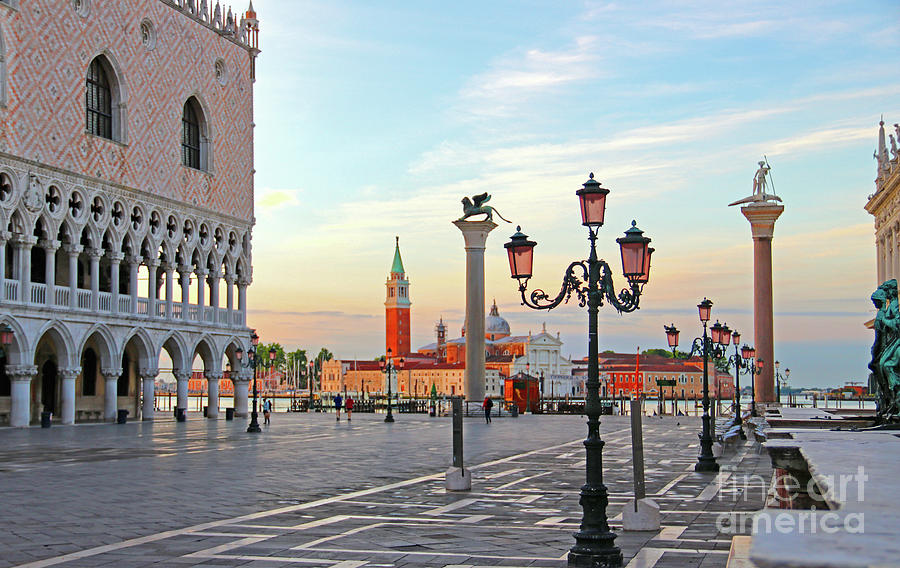 St Marks Square at Dawn 9121 Photograph by Jack Schultz