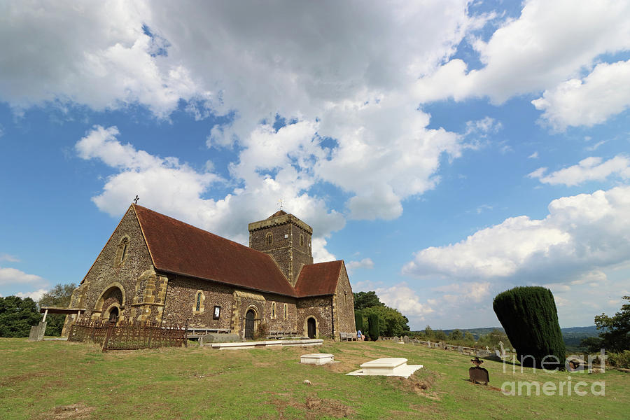 St Marthas Church Surrey England UK Photograph by Julia Gavin