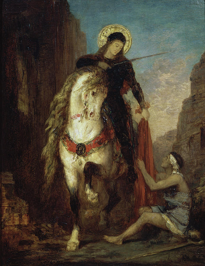 St. Martin By Gustave Moreau Painting by Artist - Gustave Moreau