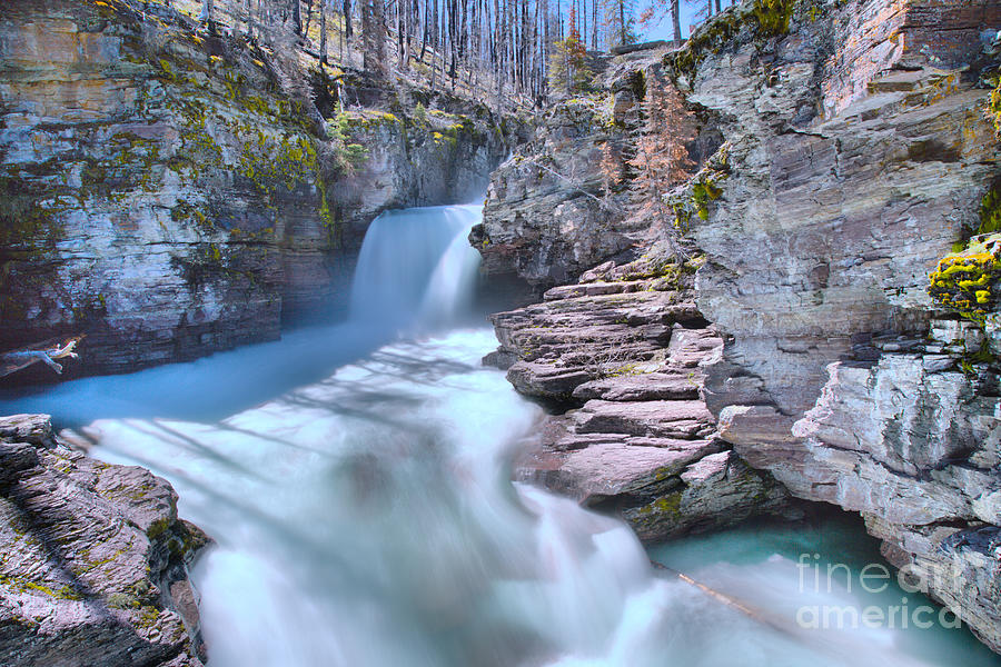 St. Mary Falls Spring 2019 Photograph by Adam Jewell
