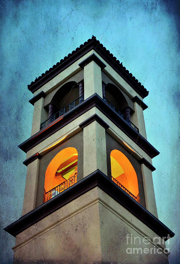 St. Marys Catholic Church Bell Tower Photograph by Debby Pueschel