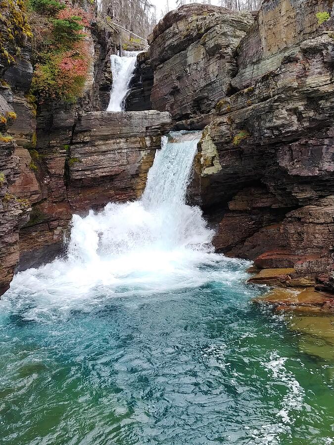 St. Mary's Falls Photograph by Larry Kniskern - Pixels