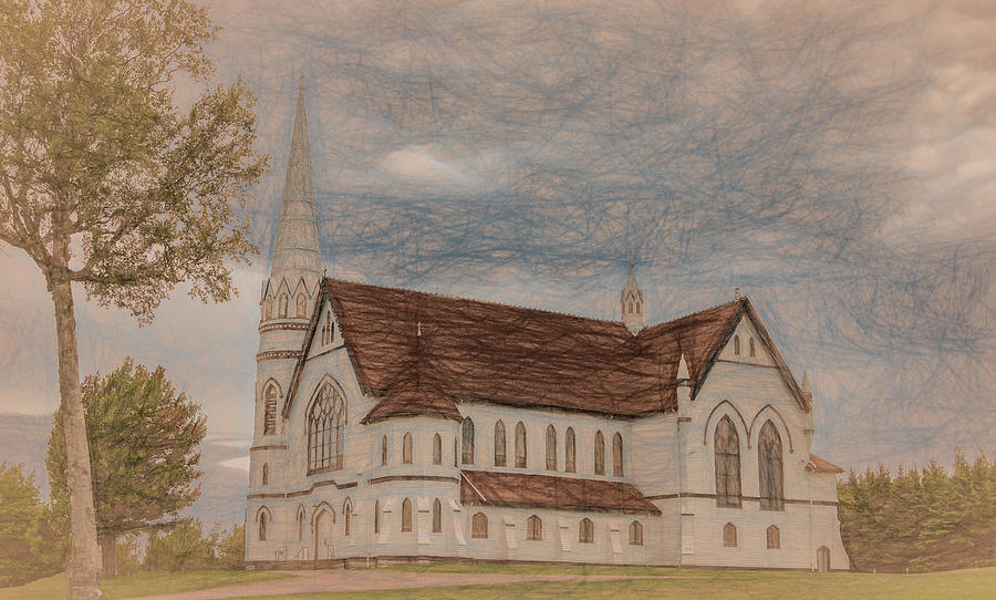St. Marys of Indian River, Painterly Photograph by Marcy Wielfaert