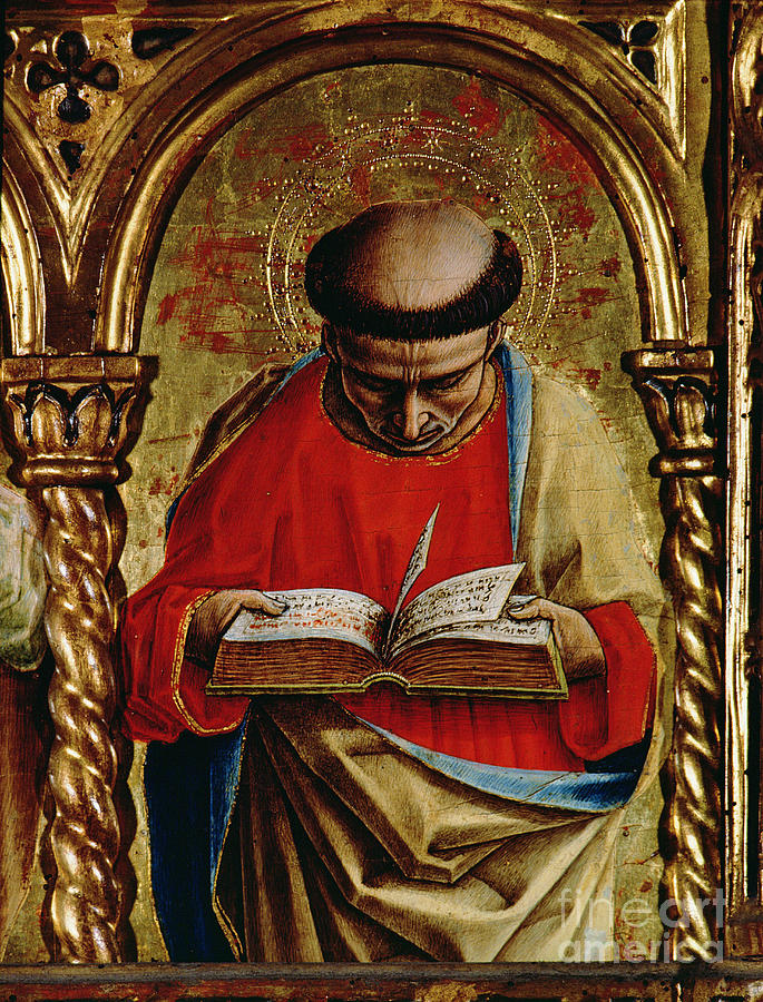 St Matthew Detail From The Santemidio Polyptych 1473 Painting By