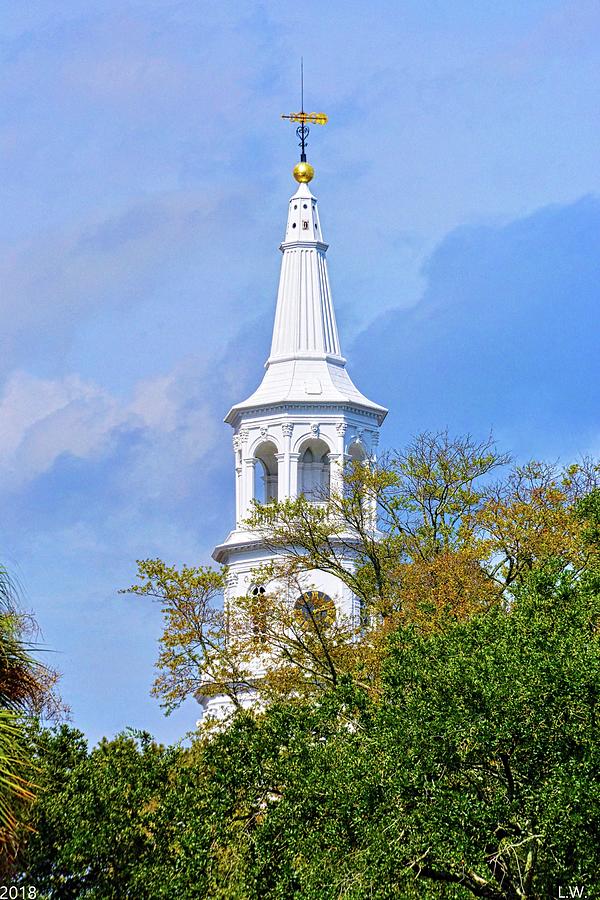 St. Michael Episcopal Church Steeple Photograph by Lisa Wooten