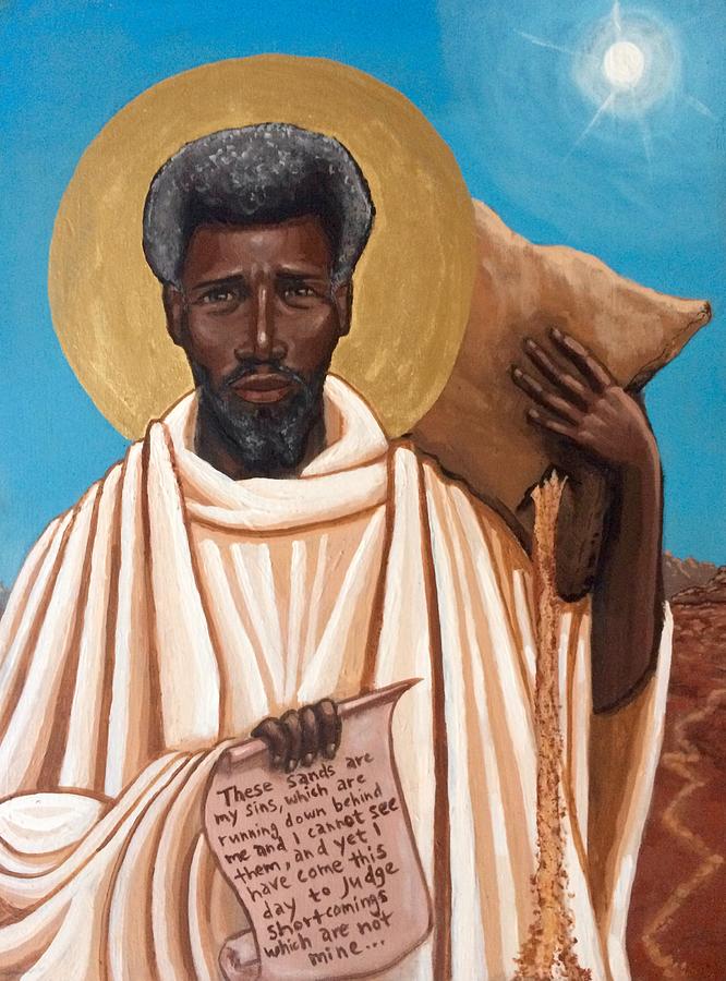 St. Moses The Black Painting by Kelly Latimore St. Moses The Black Painting by Kelly Latimore