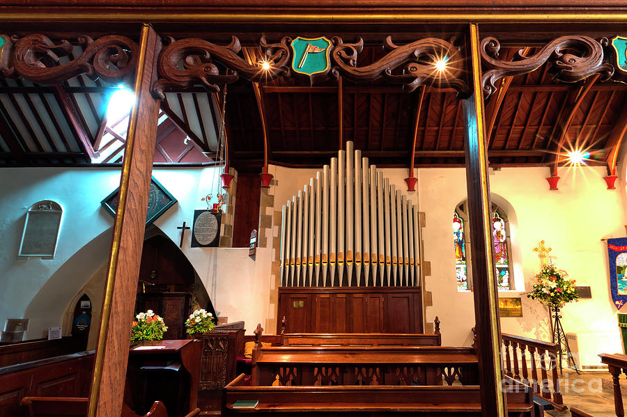 St Mylor Organ Photograph by Terri Waters