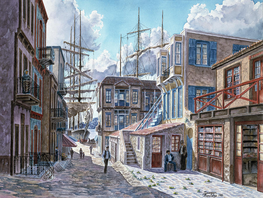 Ships Painting - St. Of The Tall Ships by Stanton Manolakas