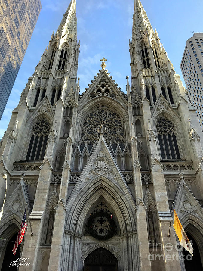 St Patricks Cathedral NYC Photograph by CAC Graphics