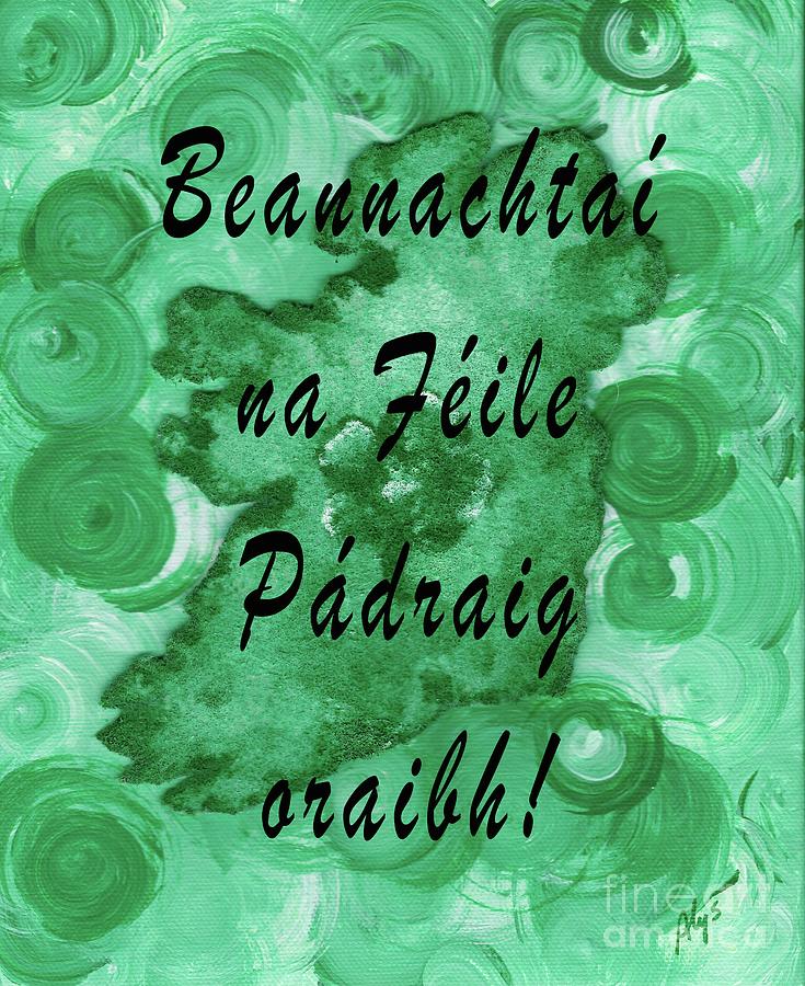St Patricks Day Blessing Painting by Alys Caviness-Gober