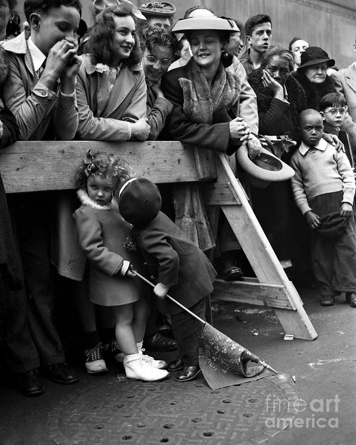 St. Patricks Day Parade Children Photograph by New York Daily News Archive