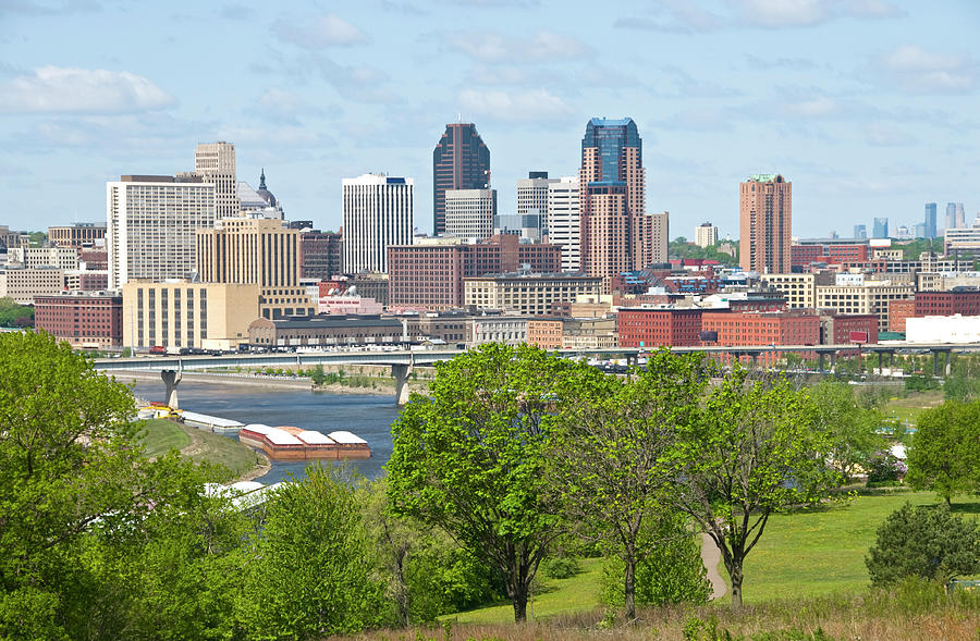 St. Paul And Mississippi River In Photograph by Philaugustavo