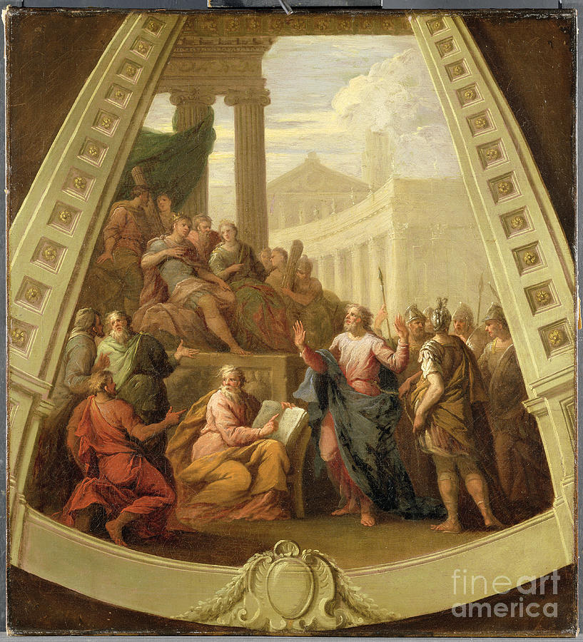 St. Paul Before Agrippa, C.1710 Painting By James Thornhill - Fine Art ...