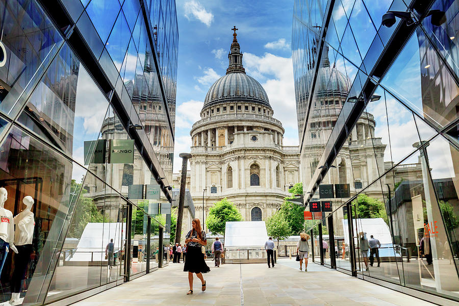 St Pauls Cathedral & Mall, London Digital Art by Maurizio Rellini