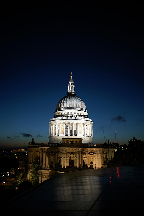 St Pauls Cathedral At Night, London, England, Uk Digital Art by Peter ...