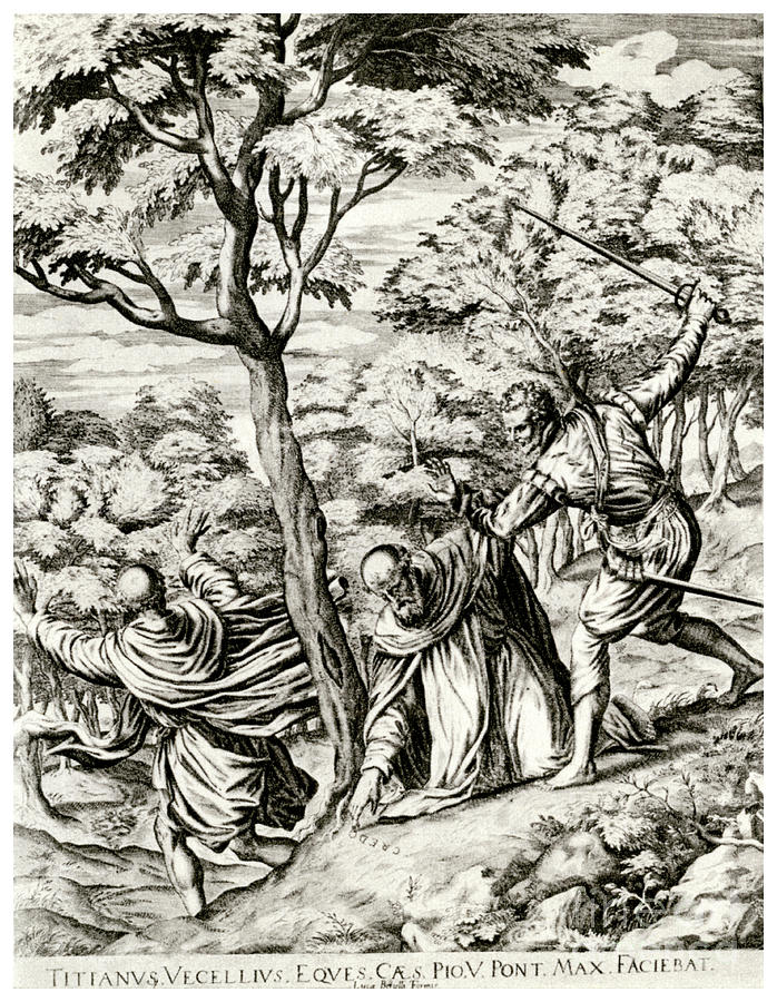 St Peter Martyr, 16th Century, 1937 Drawing by Print Collector