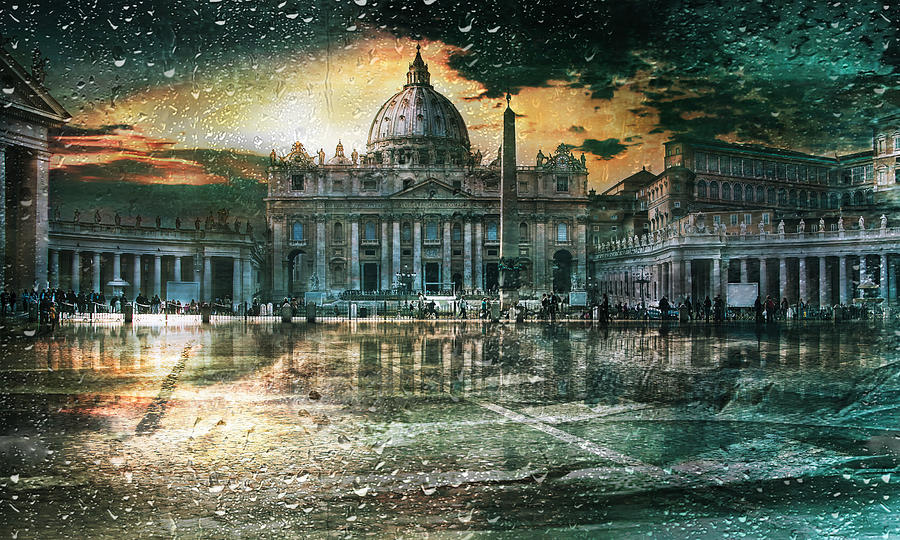 Architecture Photograph - St. Peter\s Basilica Creative Edition by Nicodemo Quaglia
