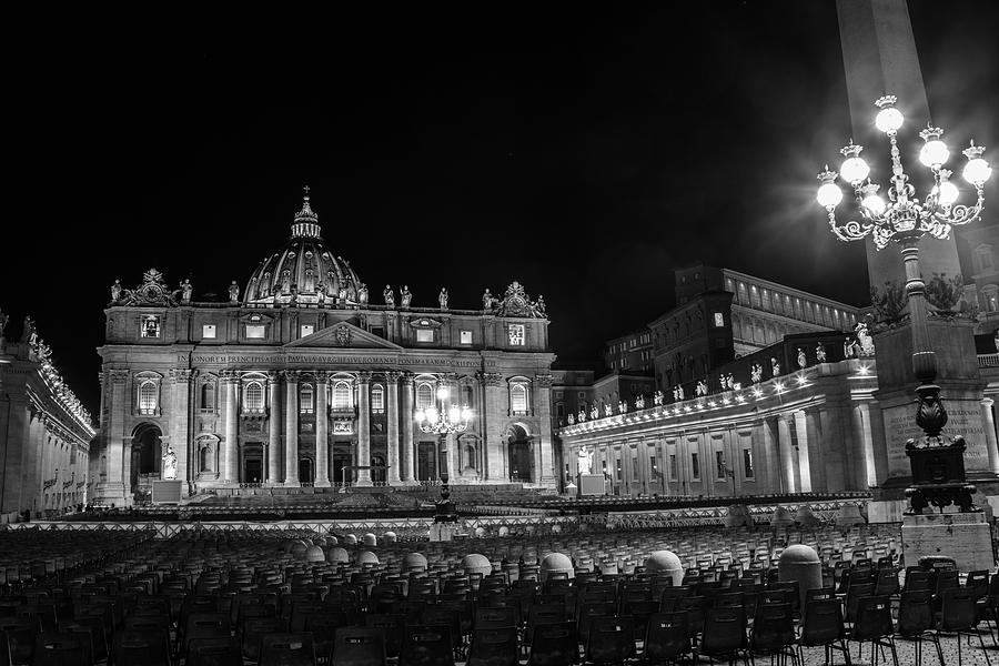 Vatican at Night  Photograph by John McGraw