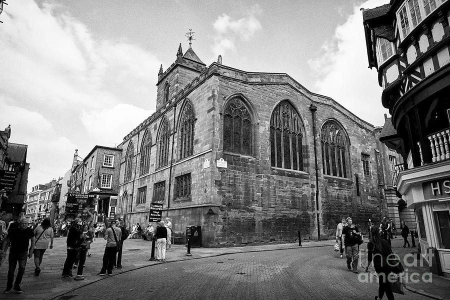 St Peters Church At Chester Cross On Eastgate Street Chester Cheshire ...