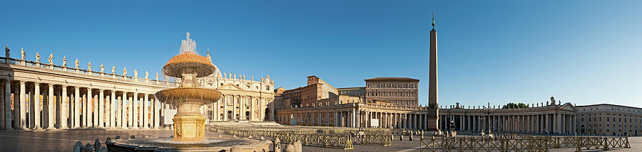St Peters Square Basilica Vatican City Photograph by Fotovoyager