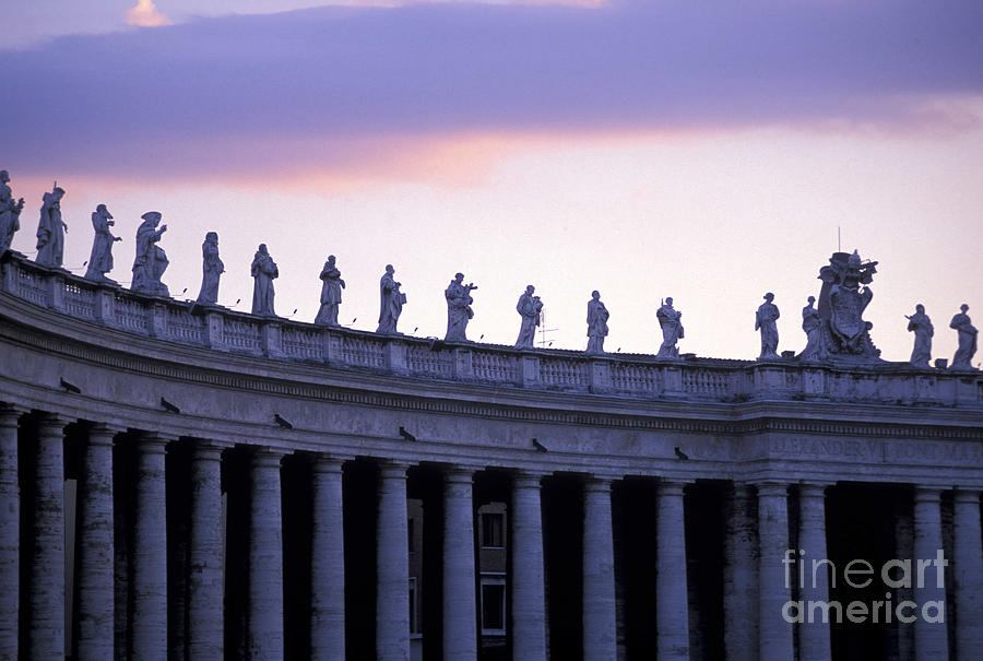 St. Peters Square From Rome To The Vatican Photograph by 