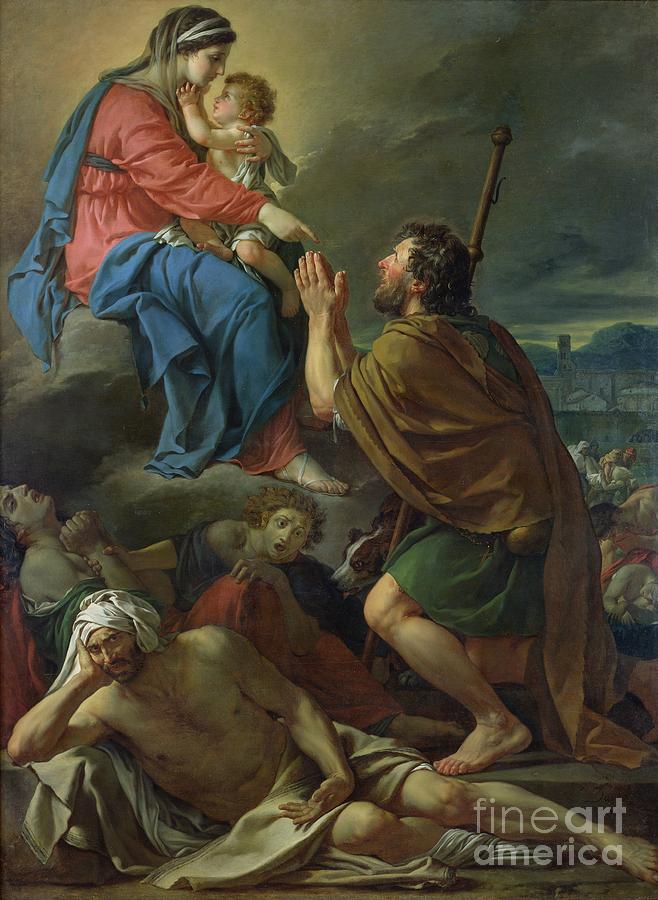 St Roch Praying To The Virgin For An End To The Plague 1780 Painting