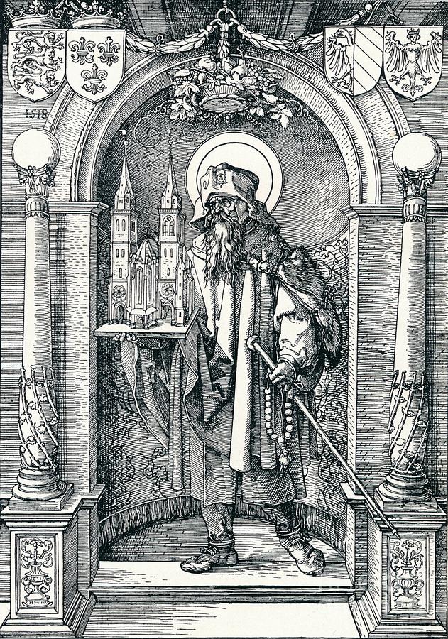 St Sebaldus In The Niche, 1518 1906 Drawing by Print Collector