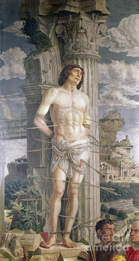 Saint Sebastian, 1481 by Andrea Mantegna Painting by Andrea Mantegna