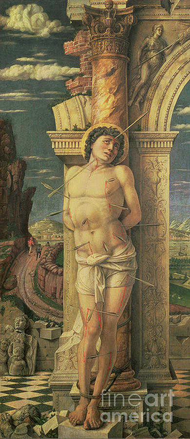 St. Sebastian, C.1459 Painting by Andrea Mantegna