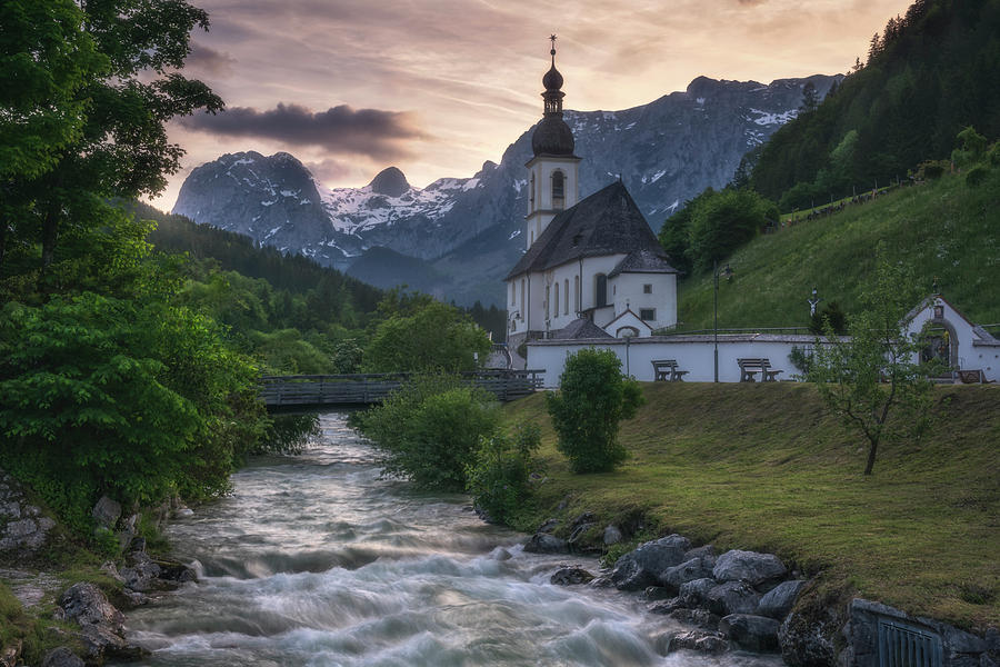 St. Sebastian Church In Ramsau Bei Berchtesgaden Photograph