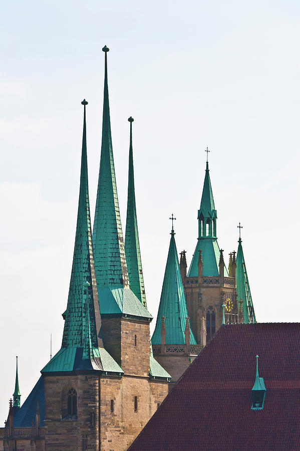 St. Severus Church And The Cathedral In Photograph by Werner Dieterich