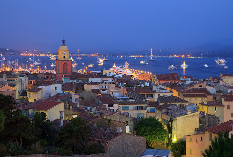 St. Tropez At Dusk Photograph by Matteo Colombo