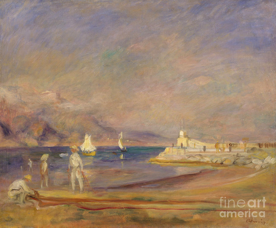 St Tropez, France Painting by Pierre Auguste Renoir