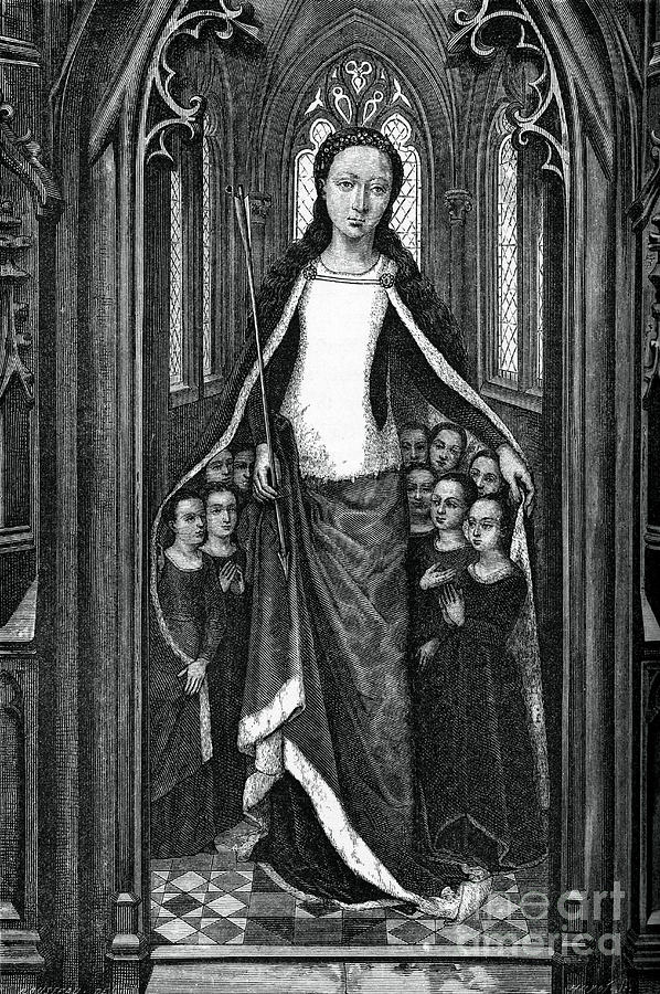 St Ursula And The Holy Virgins Drawing by Print Collector