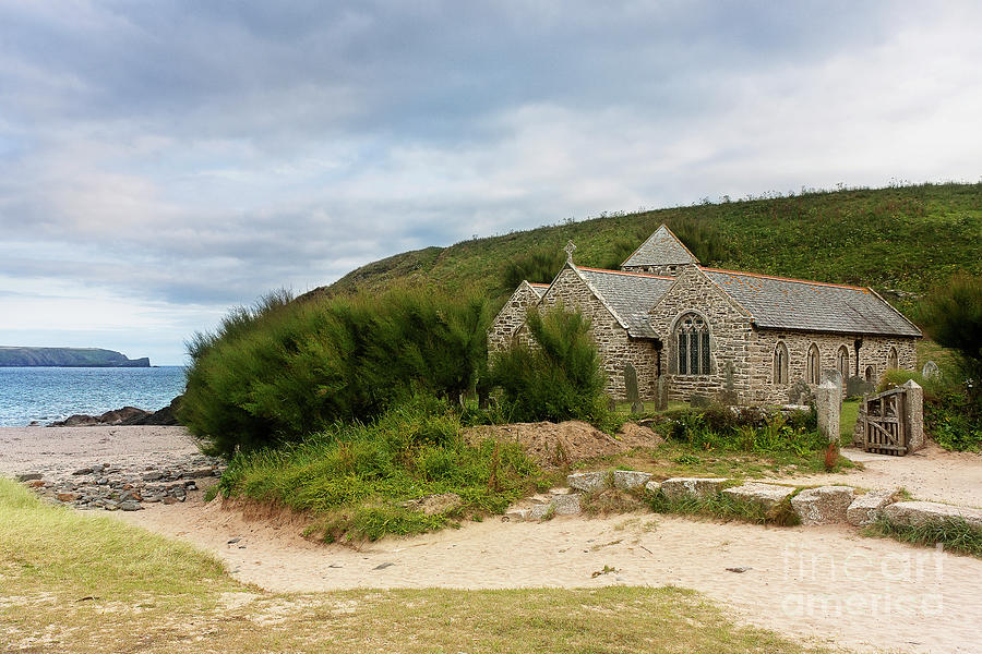 St Wynwallow Church Gunwalloe, Cornwall Photograph by Terri Waters