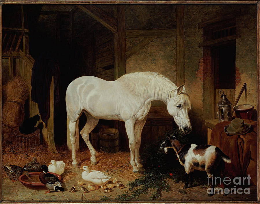 Stable Companions Painting by John Frederick Herring Snr