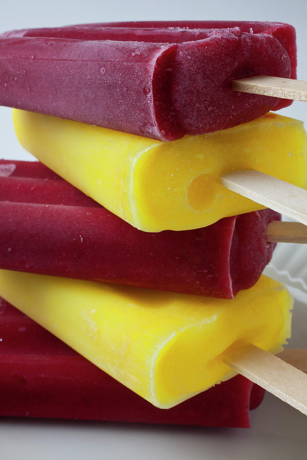 Stack Of Frozen Ice Pops Photograph by Garry Gay