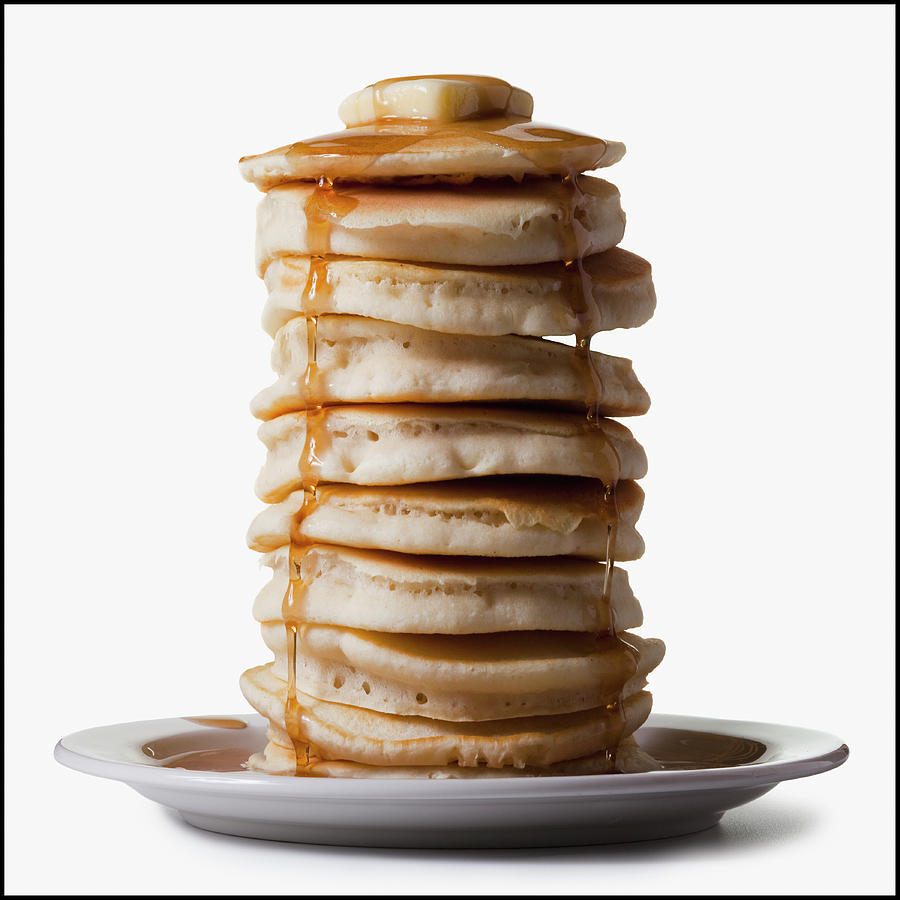 Stack Of Pancakes Photograph by Mike Kemp