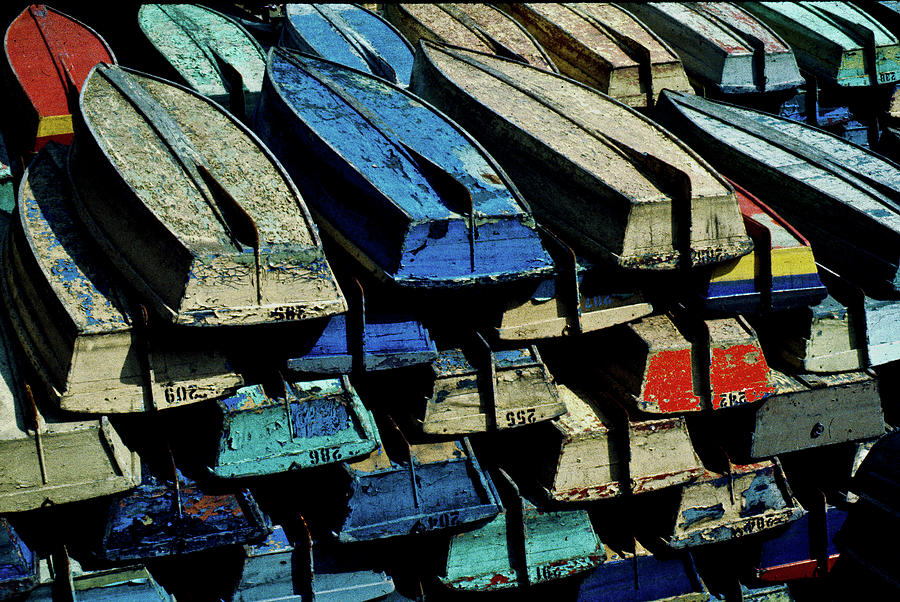 Stacked Boats NY Central Park Photograph by S Katz